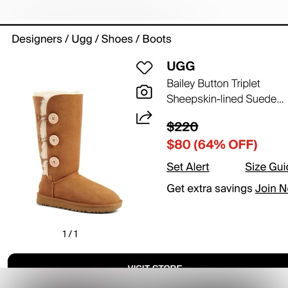 Bailey button UGGS. SOLD - Picture 2 of 8